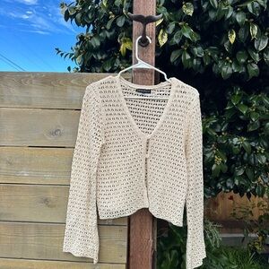 Elegant Beige Women's Cardigan